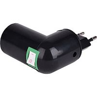 Переходник вилка-патрон Ecola E27 с выключателем черный фото Переходник вилка-патрон Ecola E27 с выключателем черный картинка